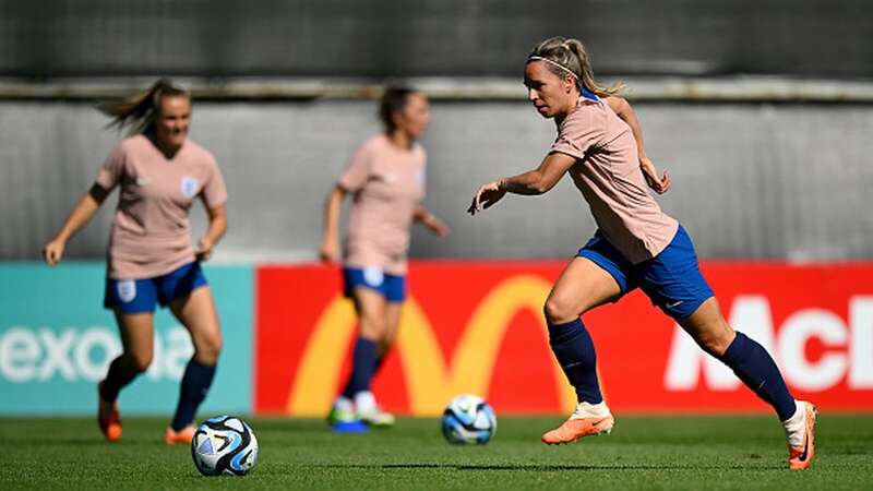 Jordan Nobbs of England runs with the ball during an England Training Session at Brisbane Stadium (Image: Photo by Matt Roberts - FIFA/FIFA via Getty Images)