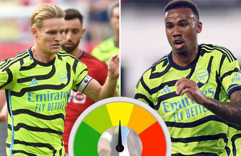 Arsenal player ratings: Odegaard only shining light as Rice anonymous vs Man Utd