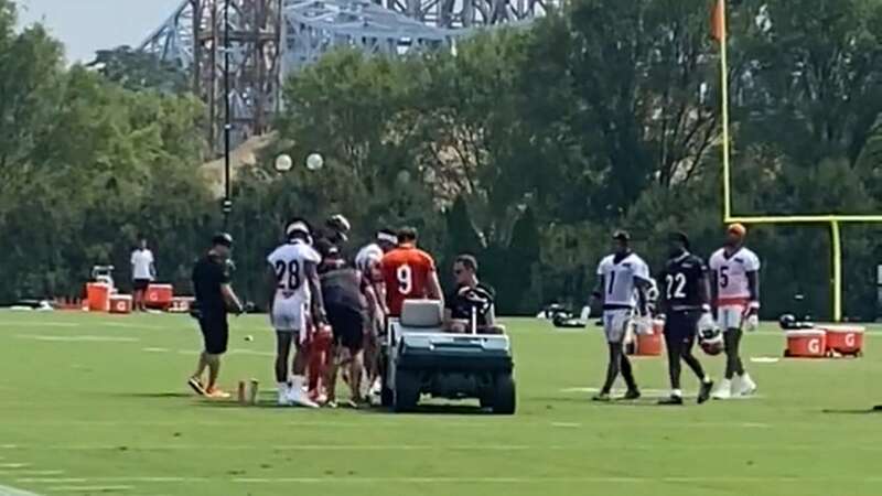 Joe Burrow was carted off in practice for the Cincinnati Bengals