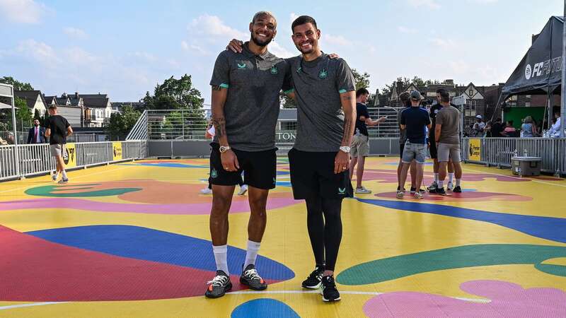 Joelinton and Bruno Guimaraes are close on and off the pitch