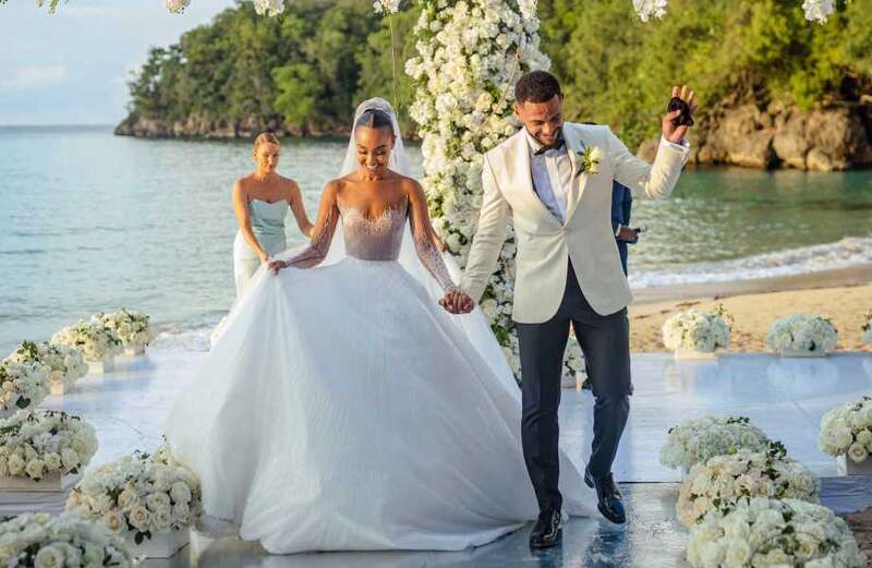 Leigh-Anne Pinnock stuns in incredible white dress in first wedding pictures