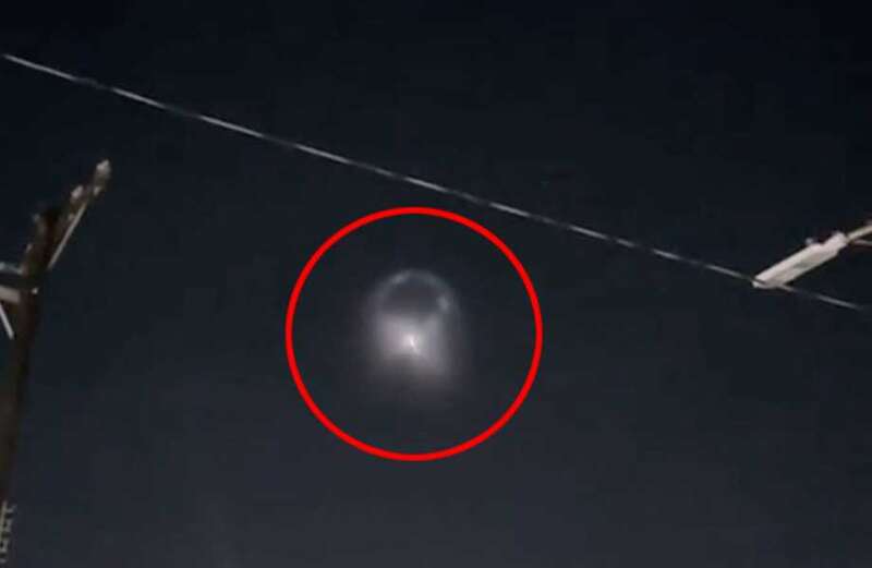 Eerie video shows 'disc-shaped' UFO cruising over town - sparking invasion fears