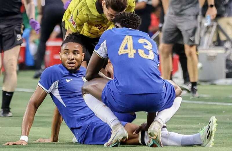 Chelsea reveal Nkunku injury update after ace hobbled off in pre-season