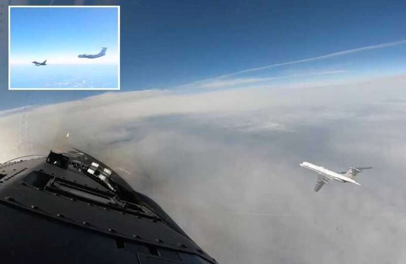 Moment RAF fighter jets intercept Russian ‘zombie’ aircraft in skies