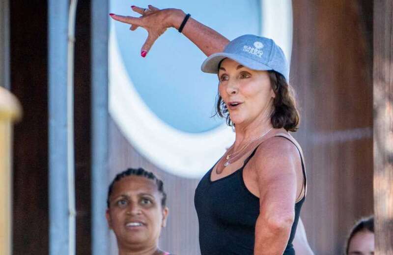 Strictly’s Shirley Ballas leads dance class at retreat without toyboy