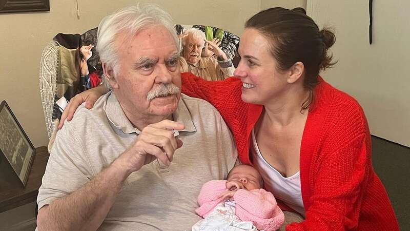 Nina Warhurst shared a sweet video of her dad and baby (Image: ninawarhurst_/Instagram)