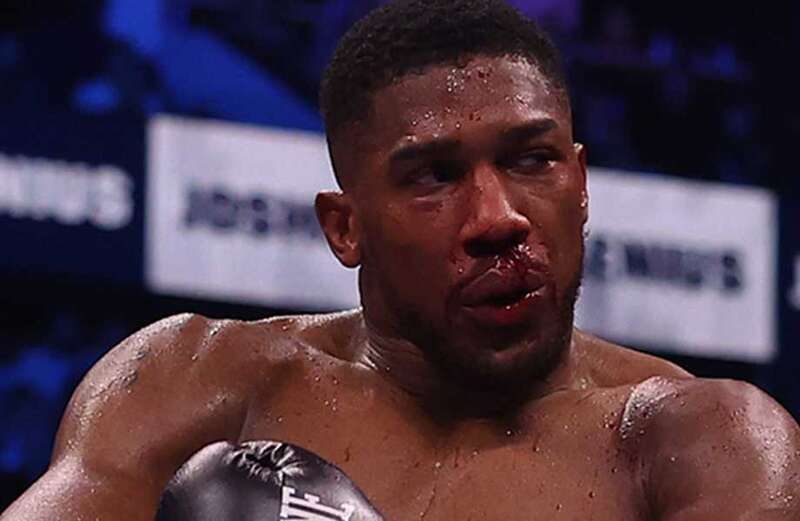 Anthony Joshua performs crude gesture live on TV after KO'ing Robert Helenius