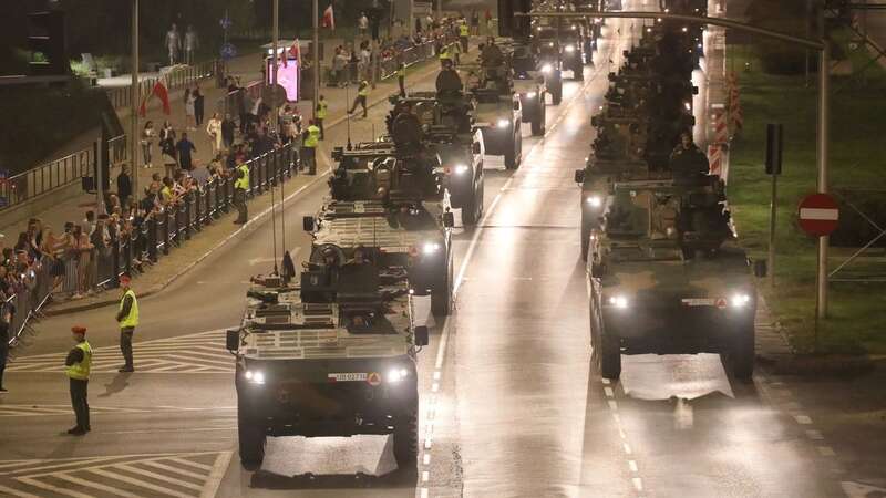 Thousands of troops and tanks patrol Warsaw streets in show of military strength