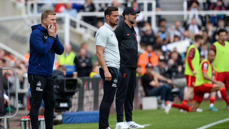 Eddie Howe, Jason Tindall and Jurgen Klopp (Image: Serena Taylor/Newcastle United via Getty Images)