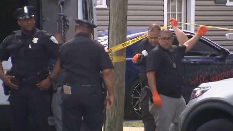 Officers responded to the home in Springfield, Massachusetts, after getting reports of shot fired (Image: NBC10 Boston)