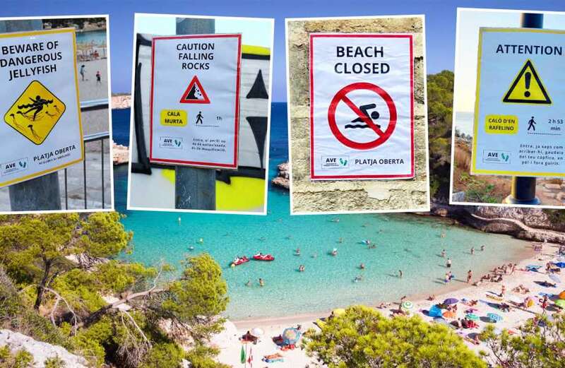 Spaniards creating fake signs to keep Brit tourists off the best beaches