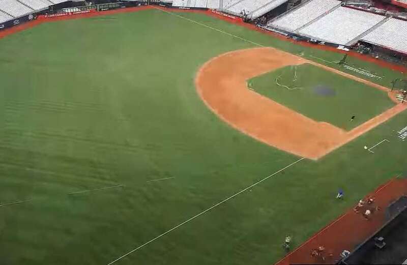 Prem stadium looks unrecognisable as it hosts monster trucks and baseball