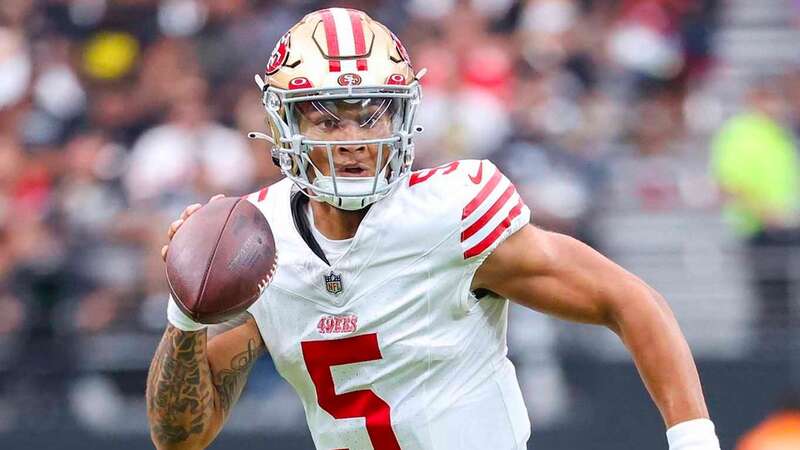 Head coach Kyle Shanahan is pleased with how Trey Lance is handling criticism (Image: Thearon W. Henderson/Getty Images)