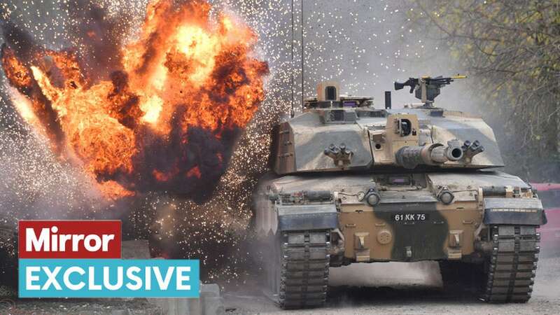 A Challenger 2 tank in training (Image: PA)