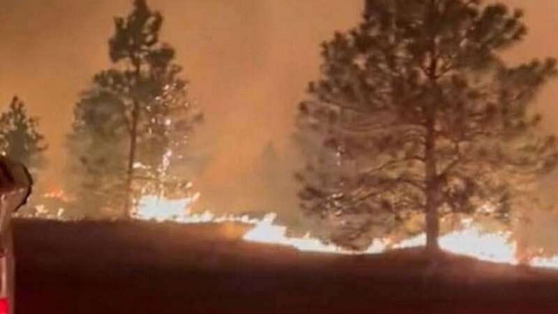 One person has died and hundreds of buildings have been destroyed after a fire swept through part of Washington State (Image: Spokane Valley Fire Department)