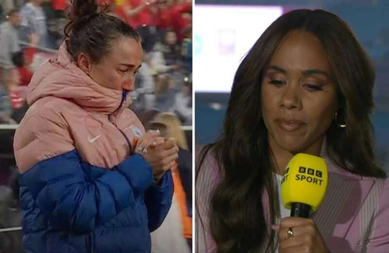 England fans heartbroken as Alex Scott chokes back tears as Lucy Bronze cries