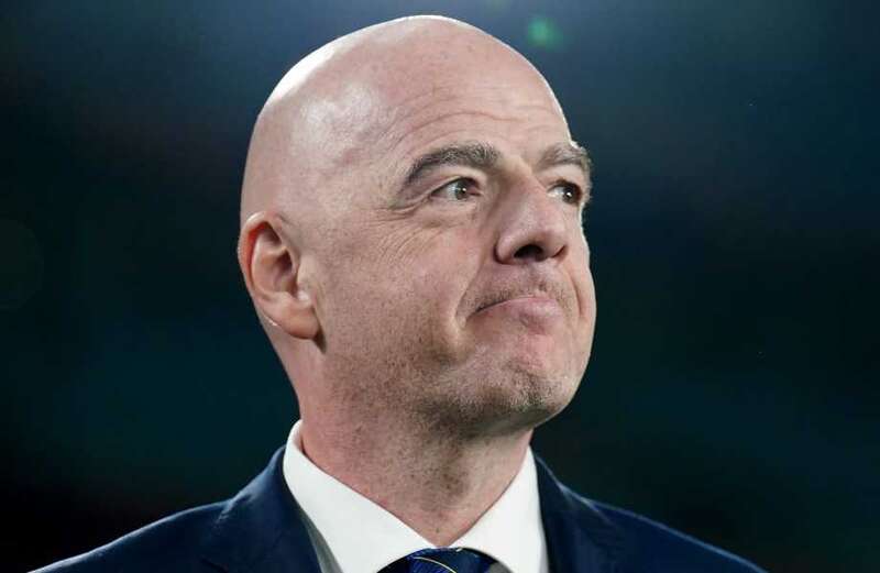 Infantino blasted for 'peak cringe' and embarrassing fashion faux-pas at final