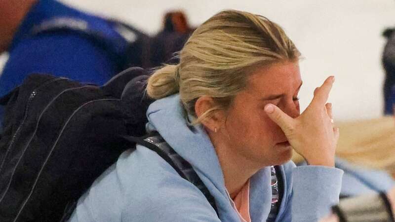 England star Alessia Russo pictured at Sydney Airport after the World Cup final (Image: Media-Mode / SplashNews.com)