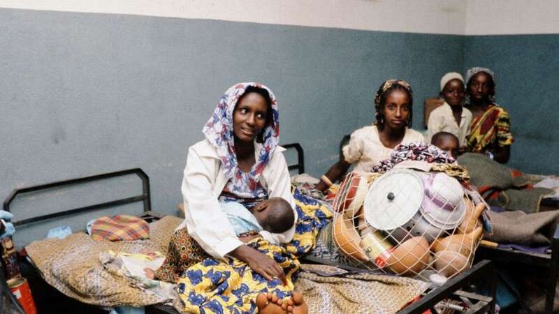 Some of the survivors who fled the gas disaster area around lake Nyos (Image: AFP via Getty Images)