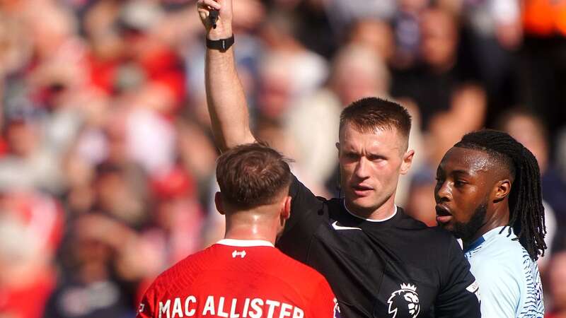 Alexis Mac Allister was harshly sent off in the second half