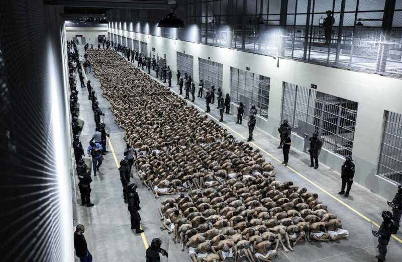 Inside El Salvador mega-prison with 12,000 gangsters crammed in like sardines