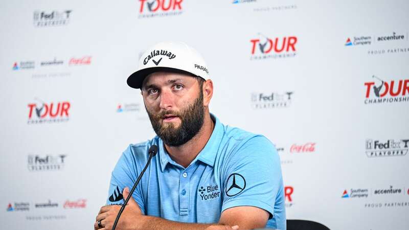 Jon Rahm speaks to the media (Image: Getty Images)