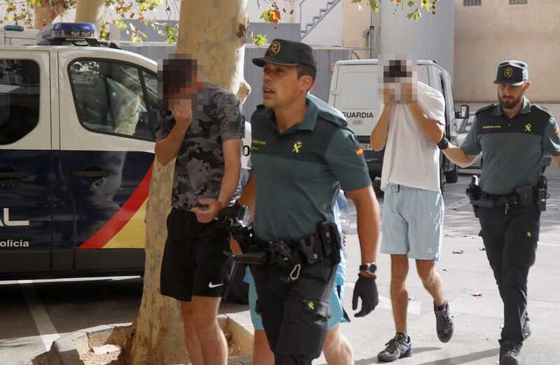 Brit gang-rape suspects dragged to court after UK woman 'attacked in Magaluf'