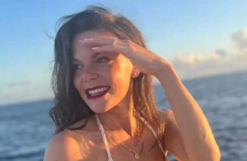 Faye Brookes goes braless in tiny crochet top on honeymoon to Maldives