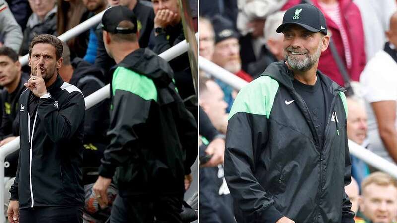 Jurgen Klopp reacts to Liverpool taking a 2-1 lead (Image: Getty Images)