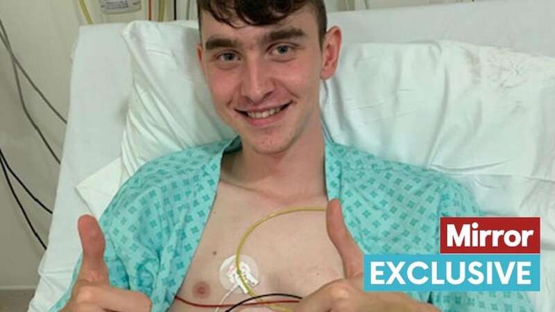 Jack Hurley in hospital