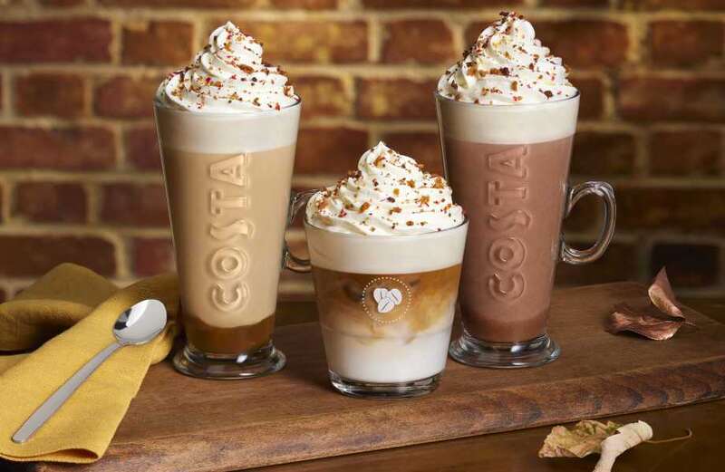 Costa Coffee to bring back fan-favourites this week on new autumn menu