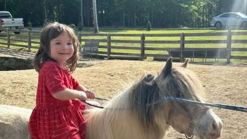 Evangeline Gunter, 4, was pronounced dead after being shot in the chest (Image: Facebook)