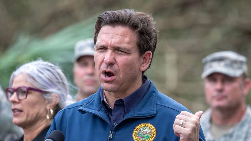 Ron DeSantis said at least two people were left homeless after the devastating storm (Image: CRISTOBAL HERRERA-ULASHKEVICH/EPA-EFE/REX/Shutterstock)