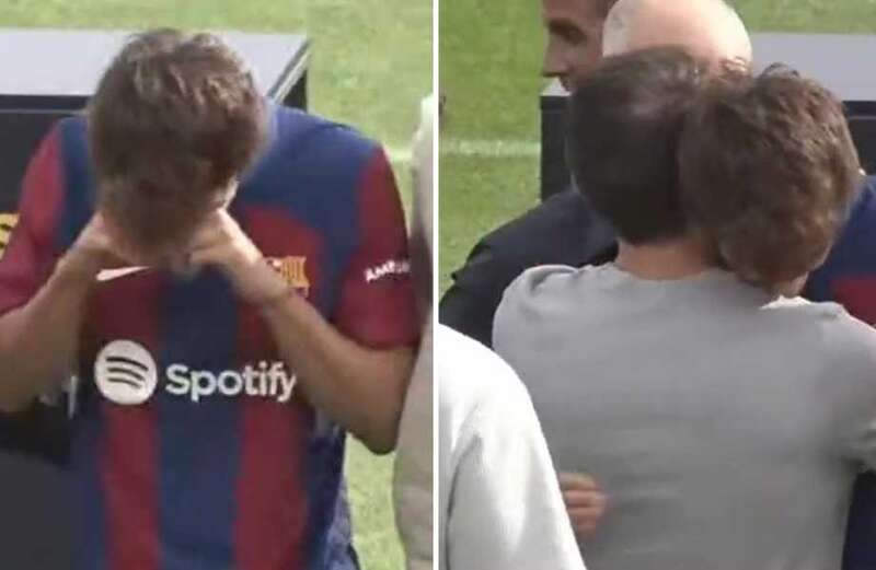 Joao Felix breaks down at his Barcelona unveiling after bagging dream transfer