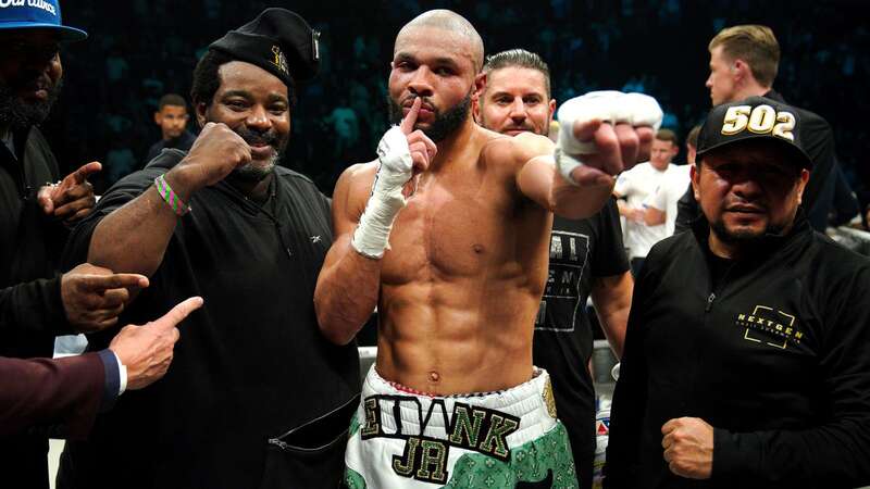 Chris Eubank Jr with his coach Brian 