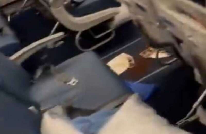 Horror vid shows clean-up after ‘biohazard’ diarrhoea forces emergency landing