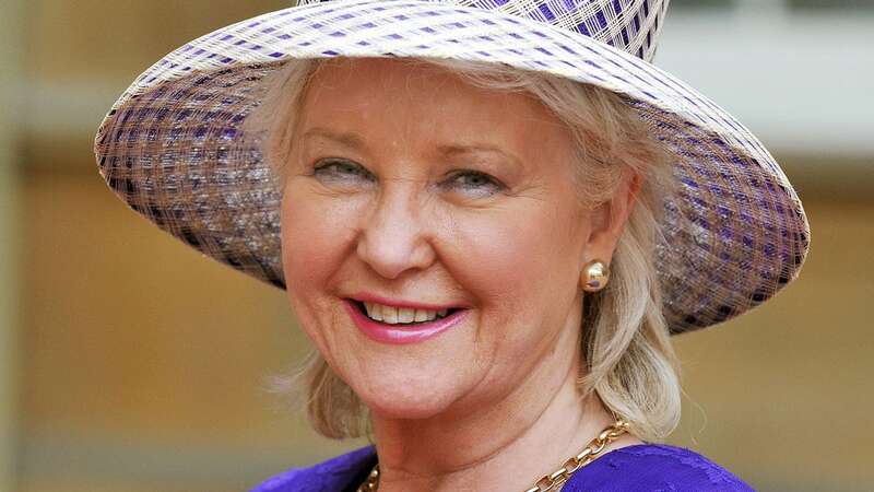 Angela Kelly after being presented with her Royal Victorian Order medal by the late Queen (Image: Getty Images)