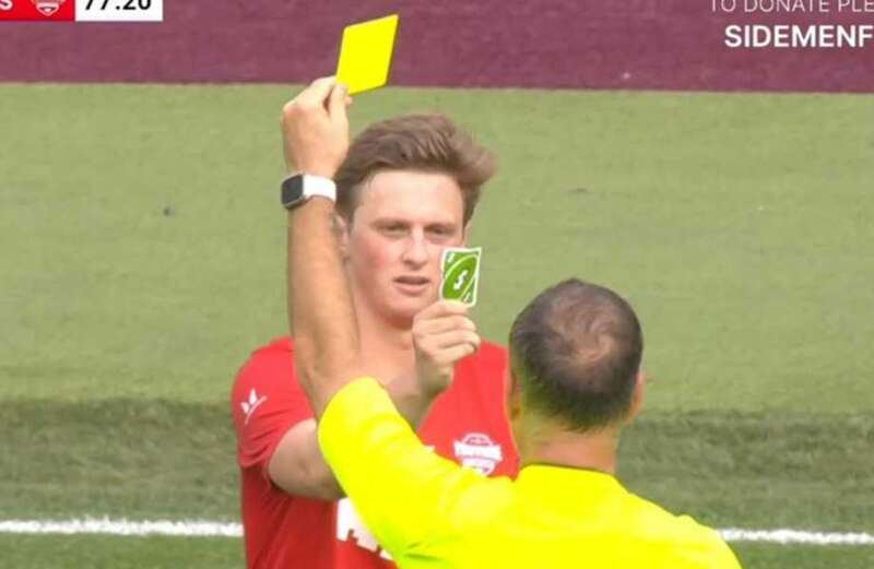 Football history made as referee Clattenburg has yellow card Uno reversed