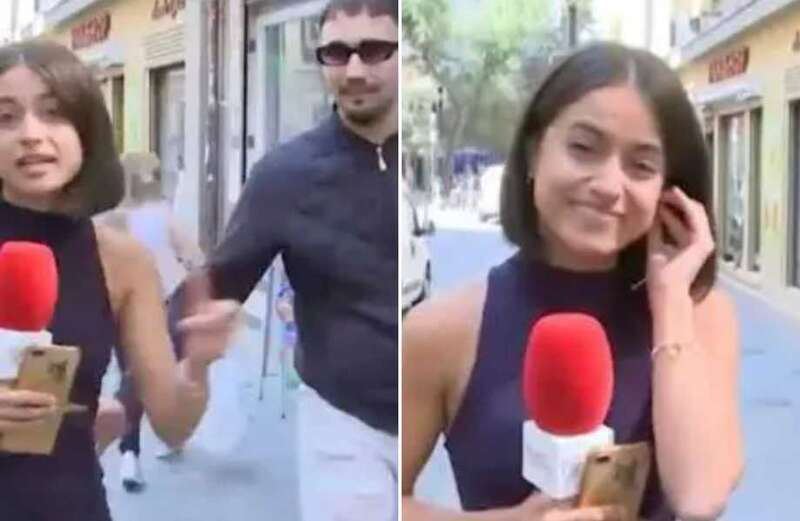 Shocking moment passerby ‘GROPES’ female reporter on live TV sparking outrage