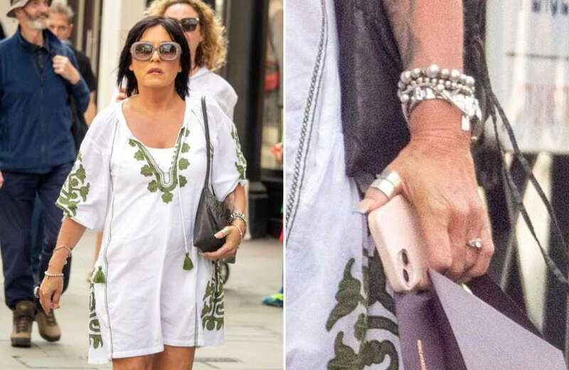 EastEnders' Jessie Wallace shows off her engagement ring as she wows in dress