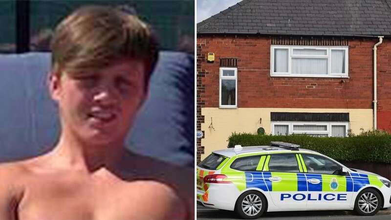 A police car outside the property in Southport Road, Bootle (Image: Liverpool Echo)