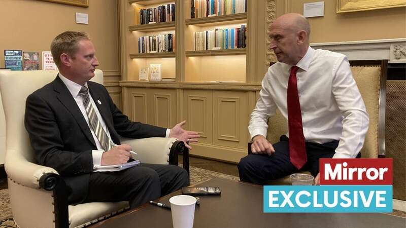 Shadow Defence Secretary John Healey spoke to the Mirror during a week-long trip to Washington DC