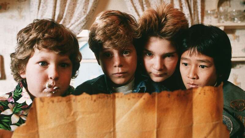 The cast of The Goonies (Image: Warner Bros/Kobal/REX/Shutterstock)