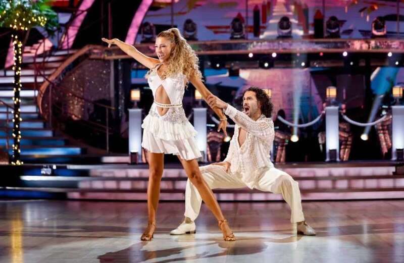 Zara McDermott wows in white as she makes Strictly debut dancing cha-cha-cha