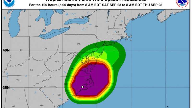 Rescuers raft through streets as Tropical Storm Ophelia hits North Carolina