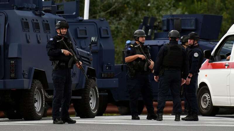 Police in Kosovo have surrounded a monastery with 30 gunmen inside after an officer was reportedly shot dead (Image: AP)