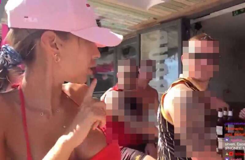 Moment influencer berates ‘Brit tourist’ in Spain after he ‘touched her bum’