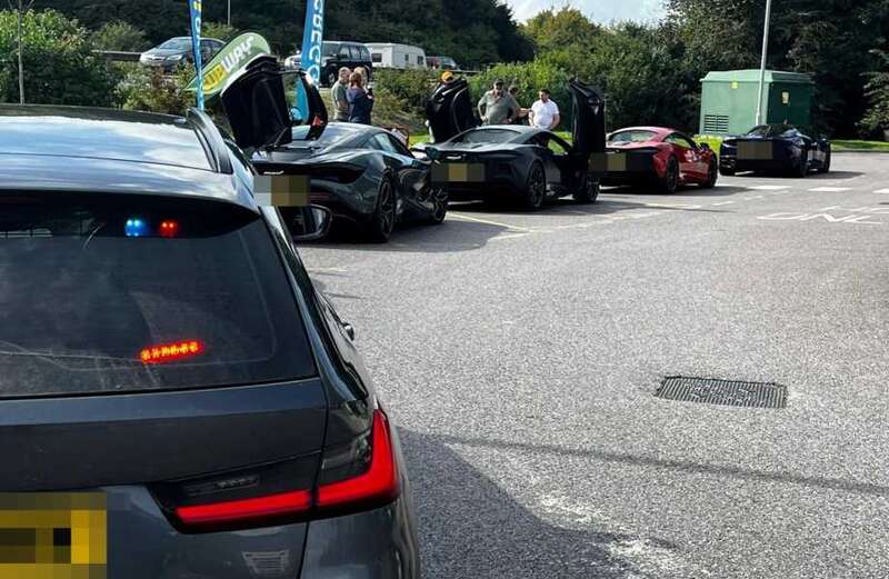 Cops pull over five 200mph McLaren supercars for speeding at over 100mph