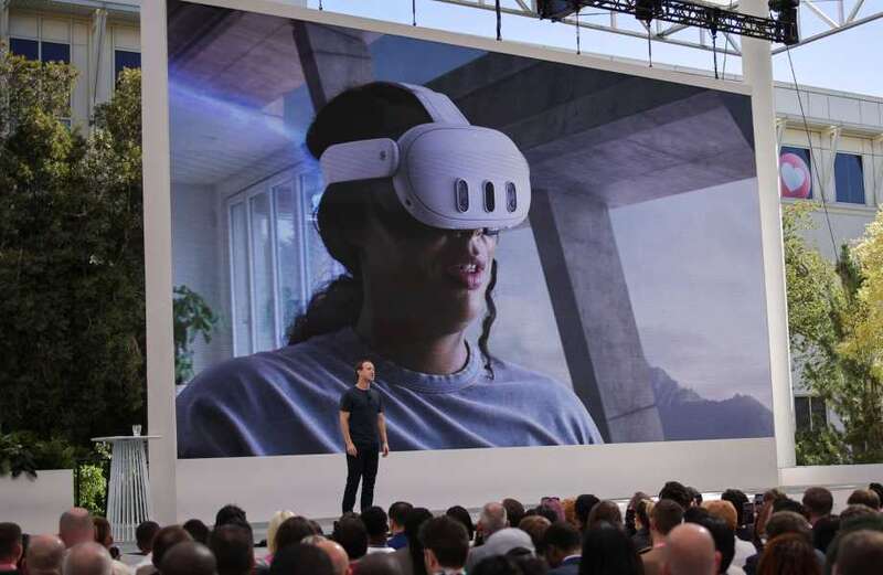 Mark Zuckerberg unveils 'mixed reality' headset and promises AI hologram friends