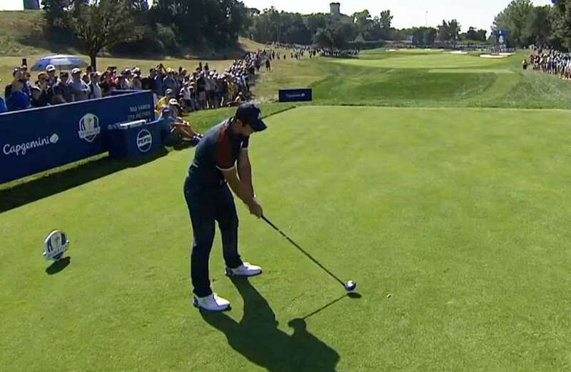 Watch Hovland hit amazing HOLE-IN-ONE at Ryder Cup but commentators aren't happy